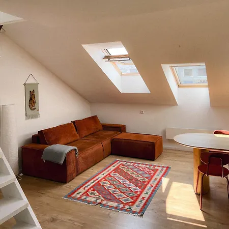 Designer Attic With Fireplace, Center Appartamento Vilnius