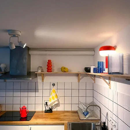 Designer Attic With Fireplace, Center Vilnius