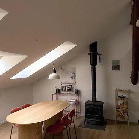 Designer Attic With Fireplace, Center Appartamento Vilnius