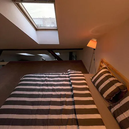 Designer Attic With Fireplace, Center